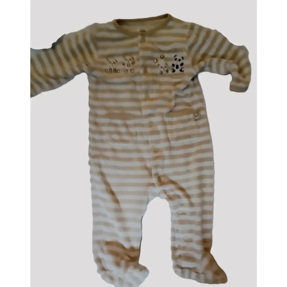 Lot of 2 Carters Baby Boys Size 6M Footie Sleeper PJ's So Cute & Mommys BigGuy